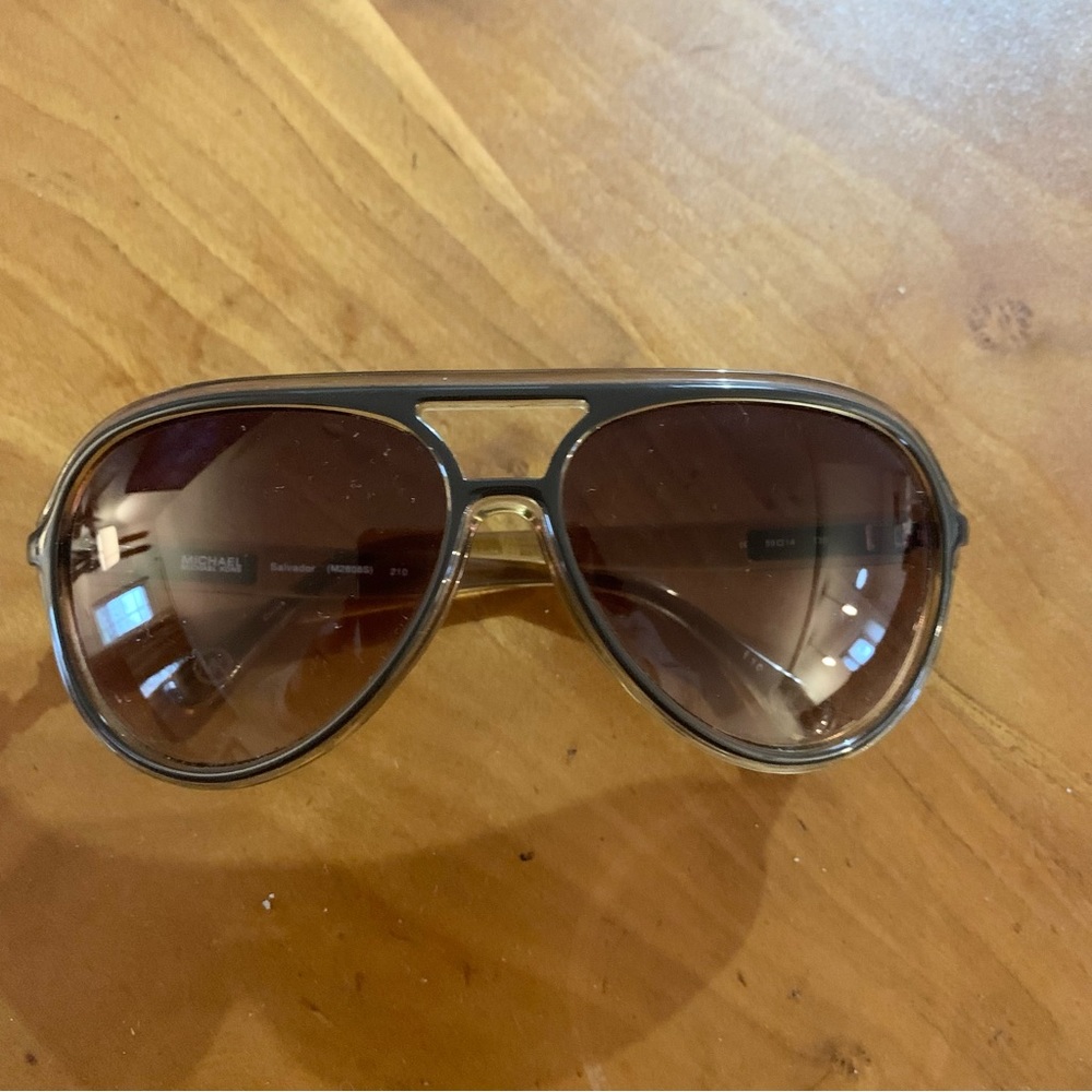 Micheal Kors Salvador Aviator Sunglasses - Picture 6 of 10